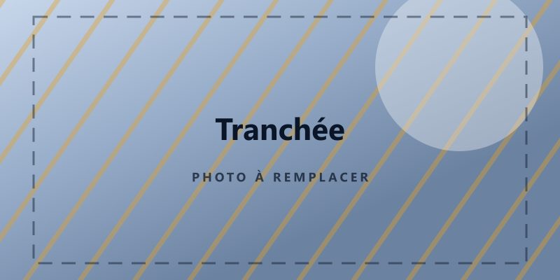 Réalisation de tranchée